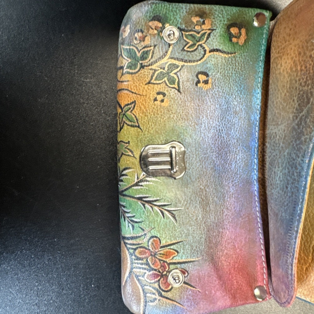 Hand-Painted Leather Wallet, Biacci - Picture 9 of 14
